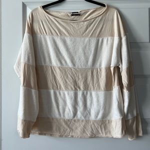 Urban Outfitters Striped Oversized Terry Striped Long Sleeve